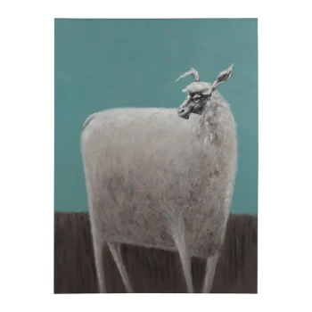 IXIA Cuadros^PINTURA OVEJA TURQUESA LIENZO 90 X 3,50 X 120 CM