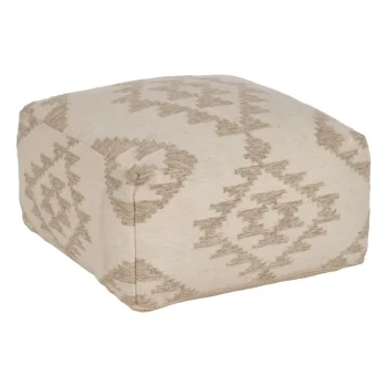 IXIA Puffs^Puf De Lana Rectangular Blanco - Natural 80 X 40 X 80 Cm