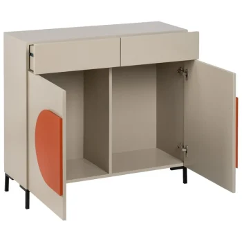 IXIA Recibidores^Recibidor De Madera Necto Con 2 Cajones Y 2 Puertas Taupe - Naranja 90 X 85,5 X 32 Cm