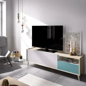 DEKIT Muebles De Salón^Salón Nova Estilo Moderno: Mueble De Televisión Con Aparador Alto Multicolor