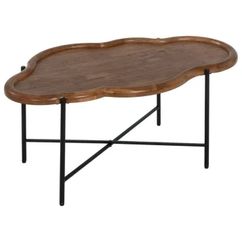 IXIA Mesas Auxiliares^Set De 2 Mesas De Centro Irregulares Natural 89 - 66 X 40 - 45 X 50 - 51 Cm