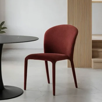 IXIA Sillas Tapizadas^Silla Apilable Tapizada Suave Burdeos 50 X 82 X 61 Cm