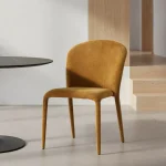 IXIA Sillas Tapizadas^Silla Apilable Tapizada Suave Mostaza 50 X 82 X 61 Cm