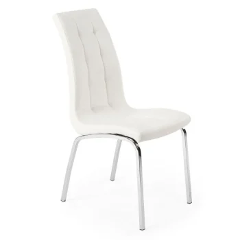 NAKURA Sillas Tapizadas^Silla Comedor Alexia Símil Piel Blanca 42 X 96 X 55 Cm