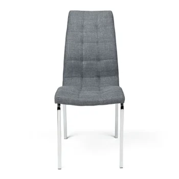 NAKURA Sillas Tapizadas^Silla Comedor Alexia Tapizada Tela Gris 42 X 96 X 55 Cm