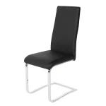 NAKURA Sillas Tapizadas^Silla Comedor Tapizada PU Negro Camila 46 X 105 X 54 Cm