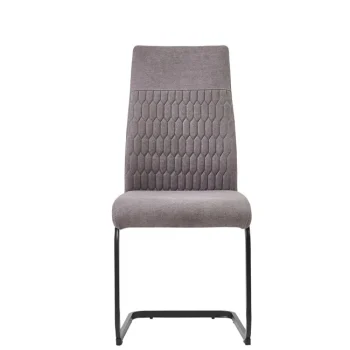 NAKURA Sillas Tapizadas^Silla Comedor Tapizada Tela Gris Nayarit 44 X 99 X 60 Cm