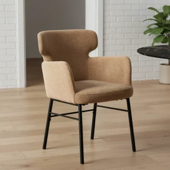 IXIA Sillas Tapizadas^Silla Con Brazos Tapizada Beige 59,5 X 86 X 62,6