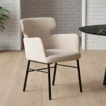 IXIA Sillas Tapizadas^Silla Con Brazos Tapizada  Crema 59,5 X 86 X 62,5