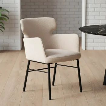 IXIA Sillas Tapizadas^Silla Con Brazos Tapizada  Crema 59,5 X 86 X 62,5