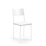 VELASCO Sillas De Cocina|Sillas De Cocina^Silla De Cocina Armazón Metálico Blanco Zamora 38 X 86 X 47 Cm