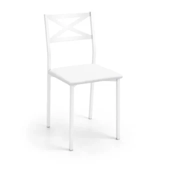 VELASCO Sillas De Cocina|Sillas De Cocina^Silla De Cocina Armazón Texturizado Blanco Bilbao 38 X 86 X 47 Cm
