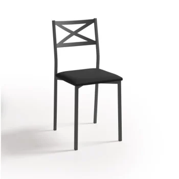 VELASCO Sillas De Cocina|Sillas De Cocina^Silla De Cocina Armazón Texurizado Negro Bilbao 38 X 86 X 47 Cm