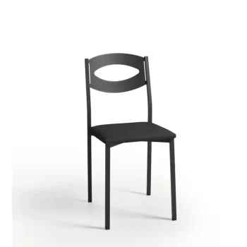 VELASCO Sillas De Cocina|Sillas De Cocina^Silla De Cocina Olga Armazon Negro 38 X 86 X 47 Cm