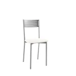 VELASCO Sillas De Cocina|Sillas De Cocina^Silla De Cocina Valencia Armazón Metálico Color Aluminio 40 X 86 X 44 Cm