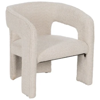 IXIA Sillas Tapizadas^Silla De Comedor Apilable Beige Tejido 69 X 66 X 73 Cm