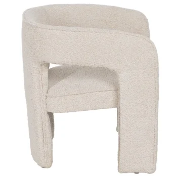 IXIA Sillas Tapizadas^Silla De Comedor Apilable Beige Tejido 69 X 66 X 73 Cm