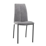 NAKURA Sillas Tapizadas^Silla De Comedor Ariza Tapizado Repelente Al Agua Gris - Negro 43 X 95 X 56 Cm
