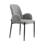 NAKURA Sillas Tapizadas^Silla De Comedor Beca Tapizado Tela Gris 57 X 88 X 60 Cm
