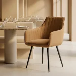 IXIA Sillas Tapizadas^Silla De Comedor Con Brazo Coimbra Marrón 47 X 93 X 47 Cm