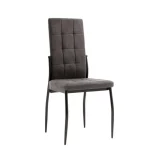 NAKURA Sillas Tapizadas^Silla De Comedor Elora Tapizada Tela Gris 44 X 99 X 49 Cm