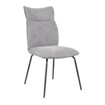 NAKURA Sillas Tapizadas^Silla De Comedor Ergonómica Romeo Gris Oscuro 46 X 95 X 65 Cm