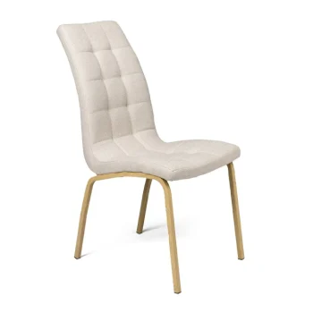 NAKURA Sillas Tapizadas^Silla De Comedor Jade Tapizada Tela Beig 42 X 96 X 55 Cmm