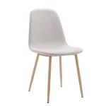 NAKURA Sillas Tapizadas^Silla De Comedor Lima Easy Clean Crema - Madera 44 X 86 X 53 Cm