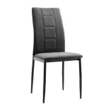 NAKURA Sillas Tapizadas^Silla De Comedor Roxana Tapizado Tela Gris 44 X 99 X 55 Cm