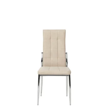 NAKURA Sillas Tapizadas^Silla De Comedor Tapizada Angela Beige 45 X 100 X 46 Cm