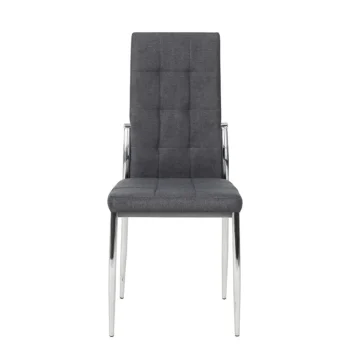 NAKURA Sillas Tapizadas^Silla De Comedor Tapizada Angela Gris 45 X 100 X 46 Cm