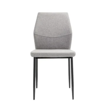 NAKURA Sillas Tapizadas^Silla De Comedor Tapizada Mérida En Tela Easy Clean Gris 49 X 86,5 X 53 Cm