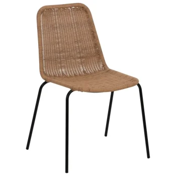 IXIA Sillas De Jardín^Silla De Jardín Apilable Color Natural 52 X 82 X 57 Cm