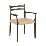 IXIA Sillas De Madera^Silla De Madera Marrón Asiento Fibra 58 X 49  x 78,50 Cm 58 X 78,5 X 49 Cm