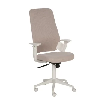 IXIA Sillas De Oficina^Silla De Oficina O Escritorio Elevable Beige 67,50 X 114,5 - 124 X 62 Cm