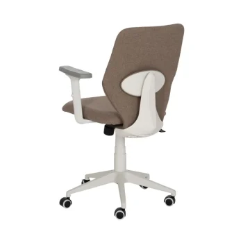 IXIA Sillas De Oficina^Silla De Oficina O Escritorio Elevable Tapizada Taupe 63 X 94,5 -104.5 X 59  cm
