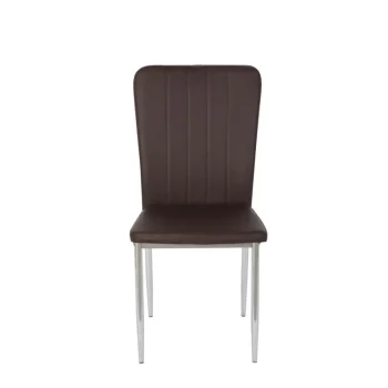 NAKURA Sillas Tapizadas^Silla De Salón Almería Tapizada PU Chocolate 44 X 91,5 X 47 Cm