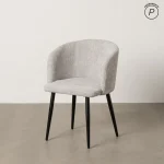 IXIA Sillas Tapizadas^Silla De Salón Compacta Gris Setúbal 53 X 77 X 53 Cm