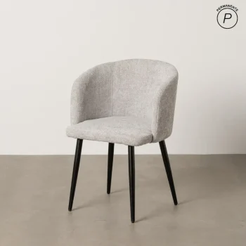 IXIA Sillas Tapizadas^Silla De Salón Compacta Gris Setúbal 53 X 77 X 53 Cm