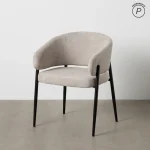 IXIA Sillas Tapizadas^Silla De Salón Con Brazos Tapizada Contract Gris 60 X 79 X 57 Cm