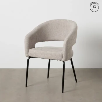 IXIA Sillas Tapizadas^Silla De Salón Con Brazos Tapizada Contract Taupe 57 X 81 X 56 Cm