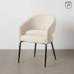 IXIA Sillas Tapizadas^Silla De Salón Con Brazos Tapizada Contract Blanca 57 X 81 X 56 Cm