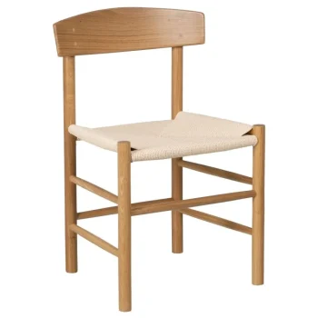 IXIA Sillas De Madera^Silla De Salón En Madera De Olmo Natural, Asiento Anea 45 X 42 X 76,80 Cm