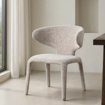 IXIA Sillas Tapizadas^Silla De Salón Tapizada Jaspeado Gris 58 X 81 X 60 Cm