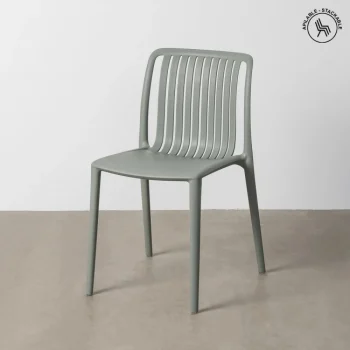IXIA Sillas De Jardín|Sillas De Polipropileno^Silla Exterior Apilable Oporto Polipropileno Granate 47 X 77,5 X 51,5 Cm