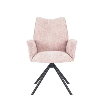 NAKURA Sillas Tapizadas^Silla Giratoria Con Brazos Ander Tapizado Rosa 63  x 93 X 62 Cm