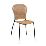 IXIA Sillas De Jardín^Silla Jardin O Terraza En Polietileno Y Acero Natural  48 X 87 X 57 Cm