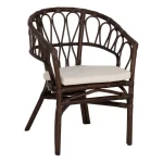 IXIA Sillas De Madera^SILLA MARRÓN RATÁN SALÓN 58 X 59 X 78 CM