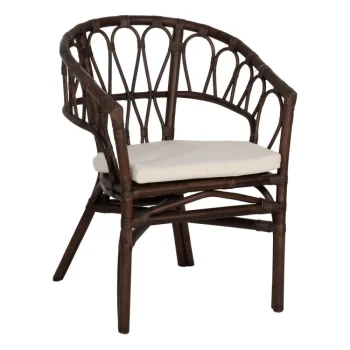 IXIA Sillas De Madera^SILLA MARRÓN RATÁN SALÓN 58 X 59 X 78 CM