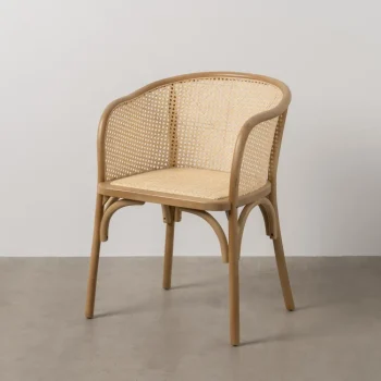 IXIA Sillas De Ratán Y Fibras^SILLA NATURAL MADERA-RATÁN 56 X 58 X 77 CM